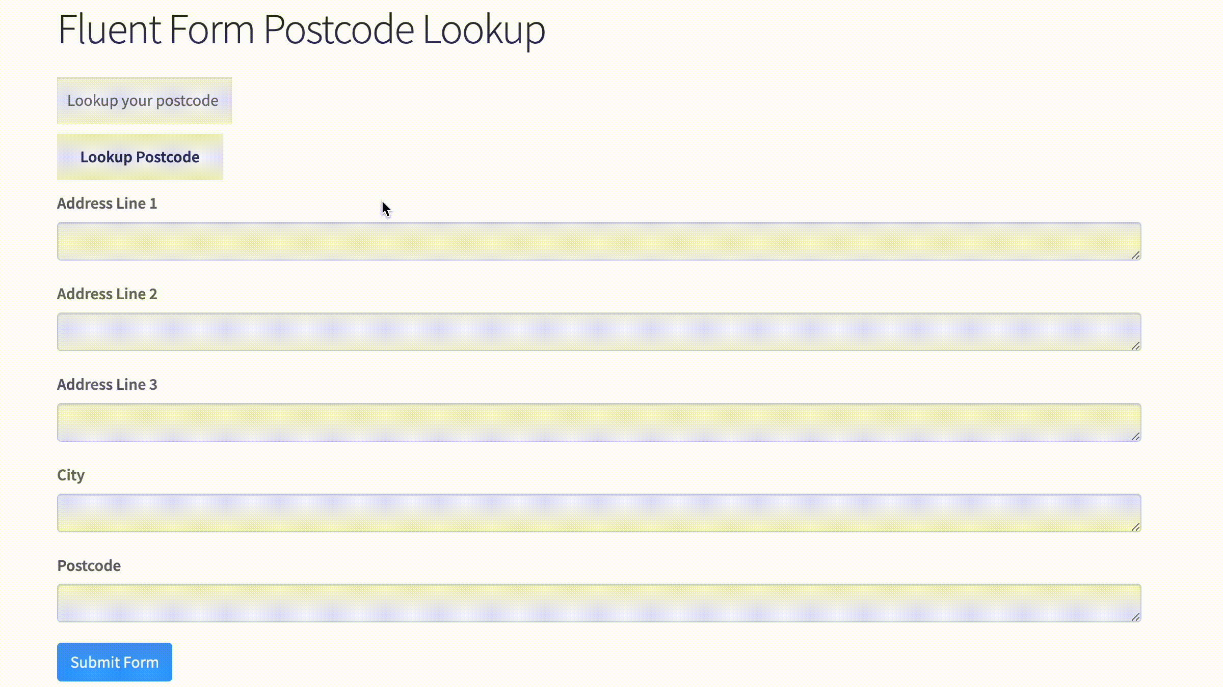 Quickly populate your address fields-screenshot
