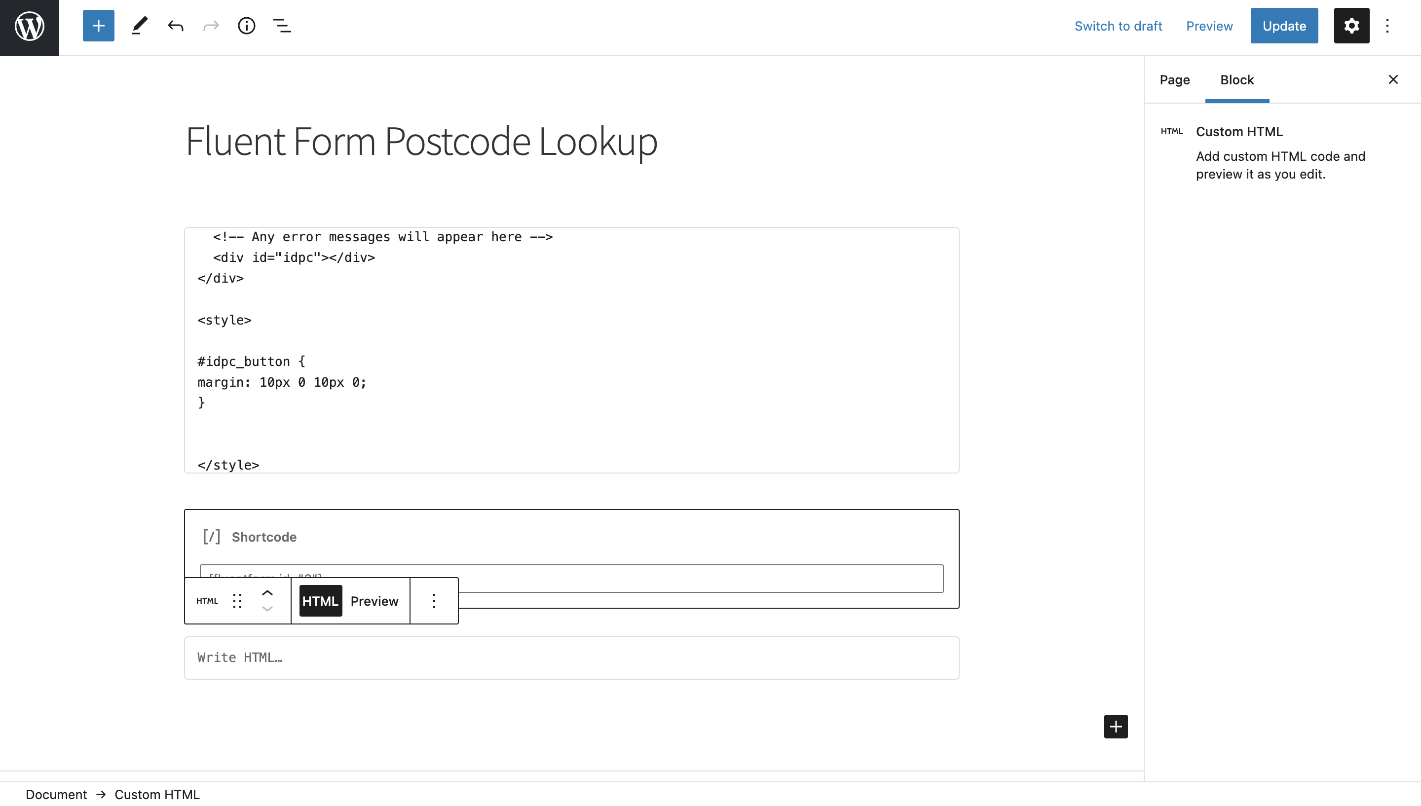 Enter sctipy into the code editor-screenshot