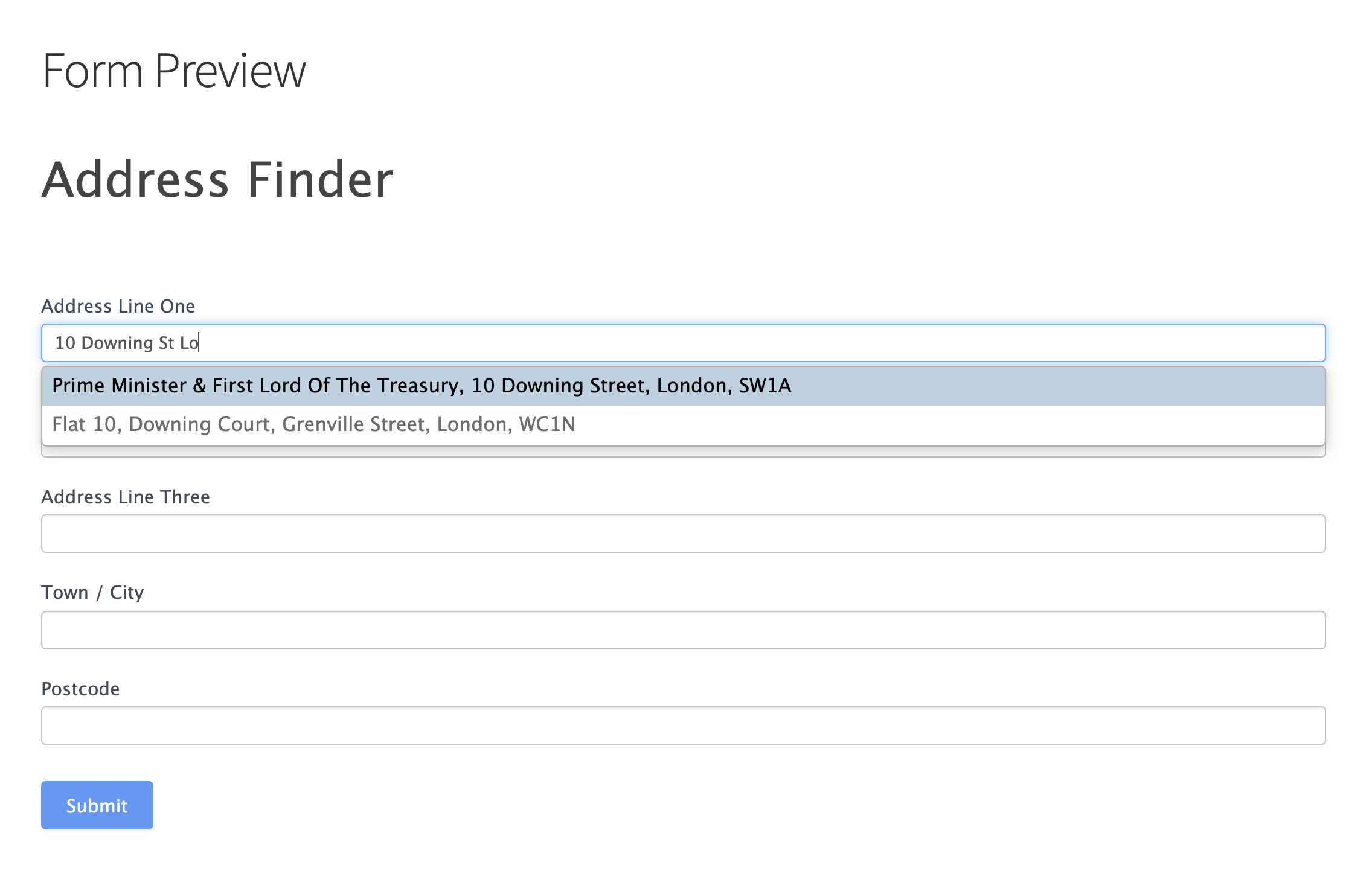 Activate address autocompletion on your address collection forms-screenshot