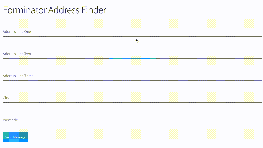 Activate Address Finder on your address collection forms-screenshot