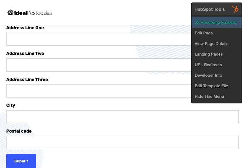 Opening template file