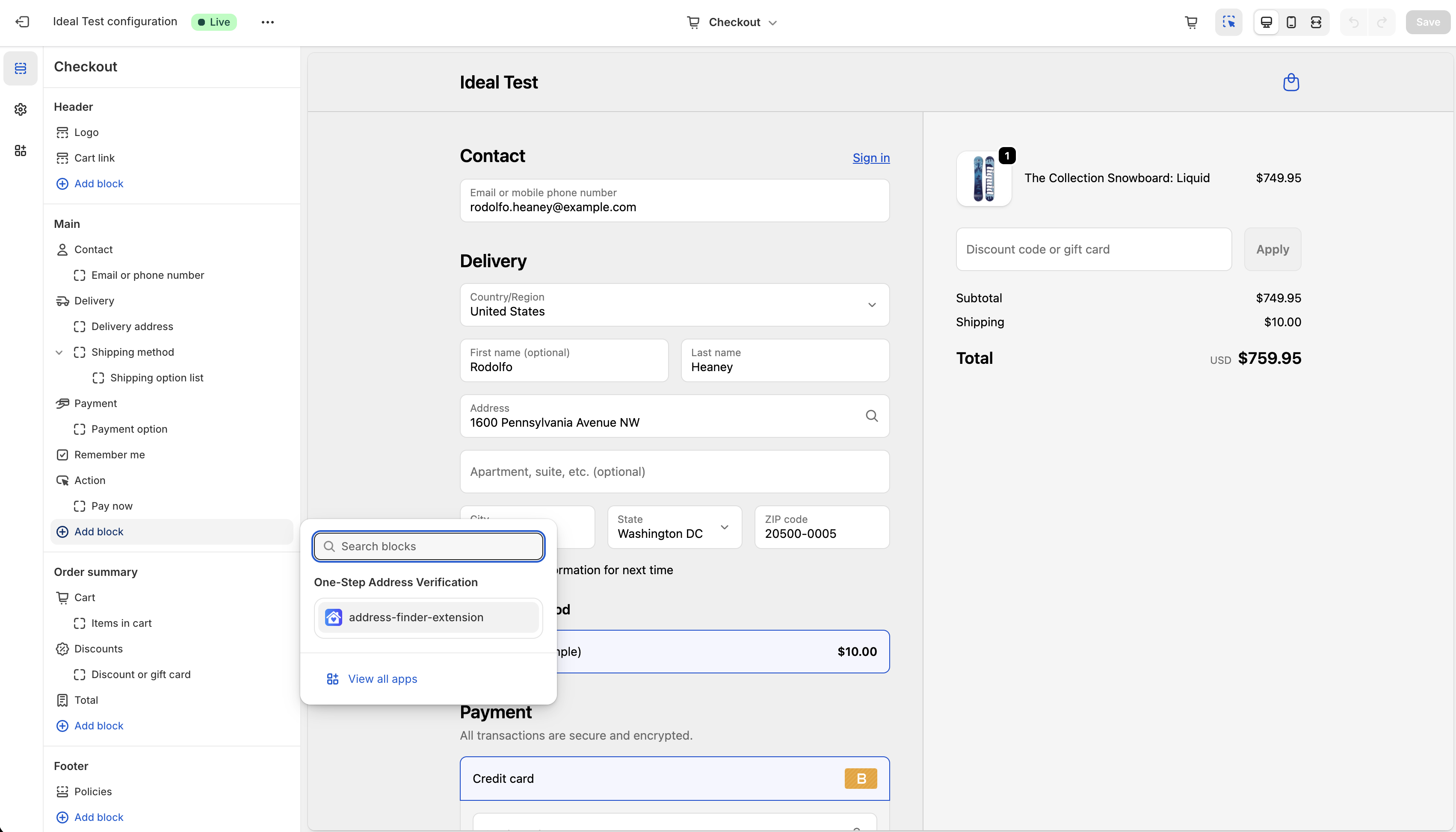 Shopify Add App Block